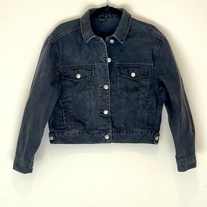 Topshop oversize crop denim jacket size S/M